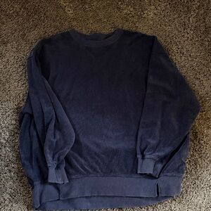 Aerie Navy Blue Terry Sweatshirt